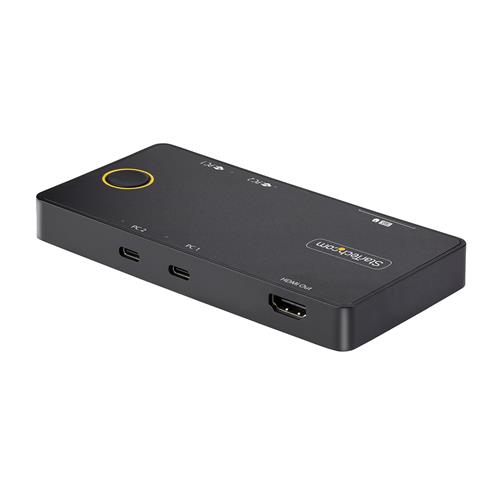 SWITCH KVM USB-C 4K 60HZ DOPPIO PD PASS-THROUGH DA 100W