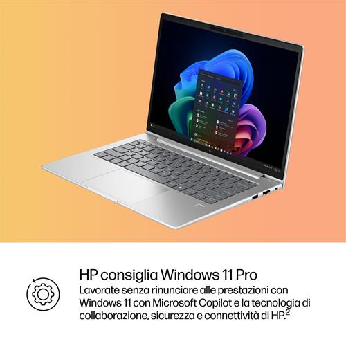 HP EliteBook 6 G1q Next Gen AI Copilot+ PC Qualcomm Snapdragon X1-26-100 Computer portatile 35,6 cm (14