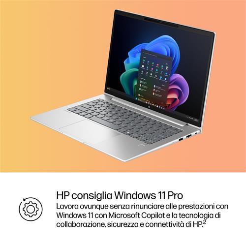 HP ProBook 4 G1q Next Gen AI PC Copilot+ PC Qualcomm Snapdragon X1-26-100 Computer portatile 35,6 cm (14