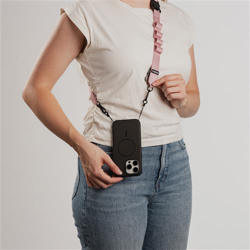 OB CASE ATTCH 2IN1 CROSSBODY STRAP PINK PLAINS - PINK