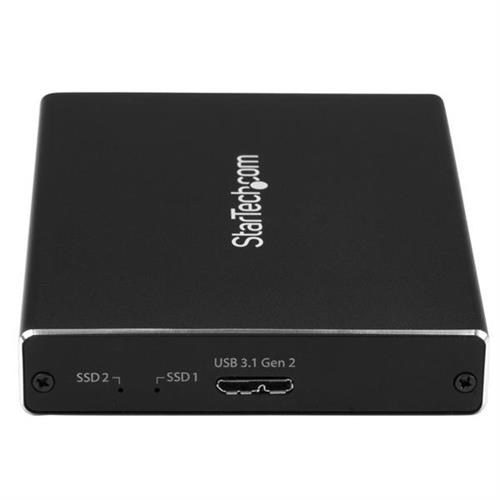 BOX ESTERNO USB 3.1 A 2 SLOT M.2 NGFF SSD SATA - RAID