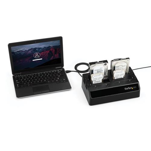 DOCKING STATION USB 3.0 PER 4 HDDSSD CON UASP - 2.5IN  3.5IN