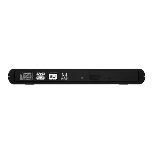 EXTERNAL SLIMLINE CD/DVD REWRITER USB 2.0 BLACK