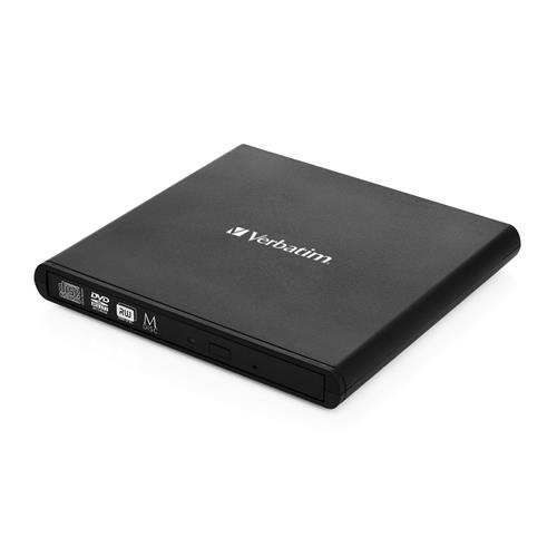 EXTERNAL SLIMLINE CD/DVD REWRITER USB 2.0 BLACK