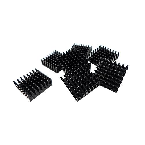 HEATSINK FOR M.2 SSD MODULE 14X14MM BLACK SELFADHESIVE 8 PCS