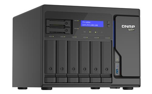 TS-H886-D1602-8G 8BAY 2.5GHZDC 8GB ECC 4X2.5GBE 3XUSB 3.2 I
