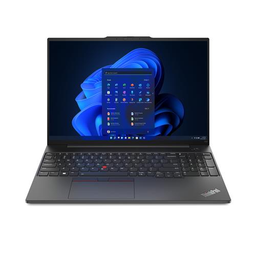 Lenovo ThinkPad E16 Intel Core i7 i7-1355U Computer portatile 40,6 cm (16) WUXGA 16 GB DDR4-SDRAM 512 GB SSD Wi-Fi 6 (802.11ax) Windows 11 Pro Nero