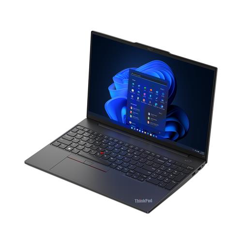 Lenovo ThinkPad E16 Intel Core i7 i7-1355U Computer portatile 40,6 cm (16) WUXGA 16 GB DDR4-SDRAM 512 GB SSD Wi-Fi 6 (802.11ax) Windows 11 Pro Nero