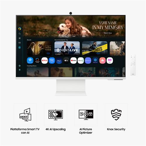 S32FM801 SMART MONITOR UHD CON USB-C SLIMFIT CAMERA SPKR E TLCM