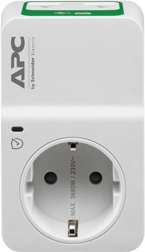 APC ESSENTIAL SURGEARREST 1 OUTLET 230V GERMANY 2 PORT USB C