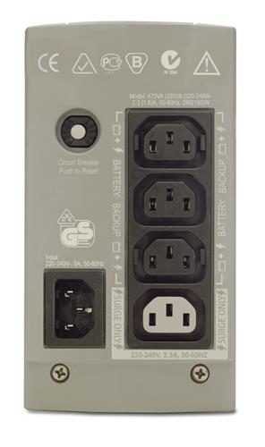 BACK-UPS CS 325VA 230V WITHOUT SOFTWARE IN