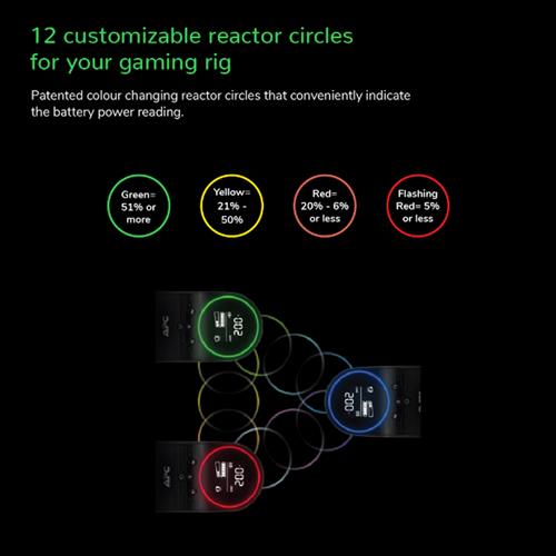 BACK-UPS PRO 2200VA FOR GAMING 230V PURE SINEWAVE LCD BLACK SCH