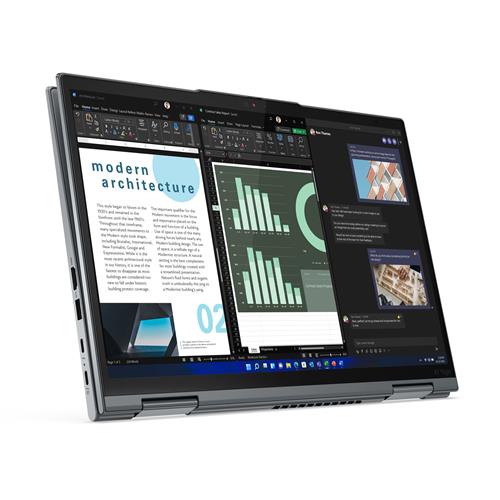 Lenovo ThinkPad X1 Yoga Gen 7 Intel Core i5 i5-1235U Ibrido (2 in 1) 35,6 cm (14) Touch screen WUXGA 16 GB LPDDR5-SDRAM 512 GB SSD Wi-Fi 6E (802.11ax) Windows 11 Pro Grigio