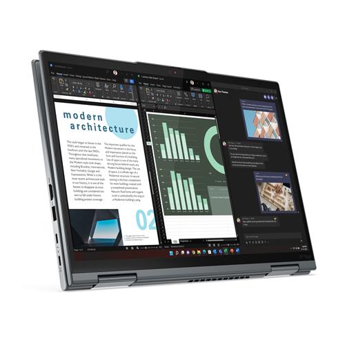 Lenovo ThinkPad X1 Yoga Intel Core i5 i5-1335U Ibrido (2 in 1) 35,6 cm (14) Touch screen WUXGA 16 GB LPDDR5-SDRAM 512 GB SSD Wi-Fi 6E (802.11ax) Windows 11 Pro Grigio