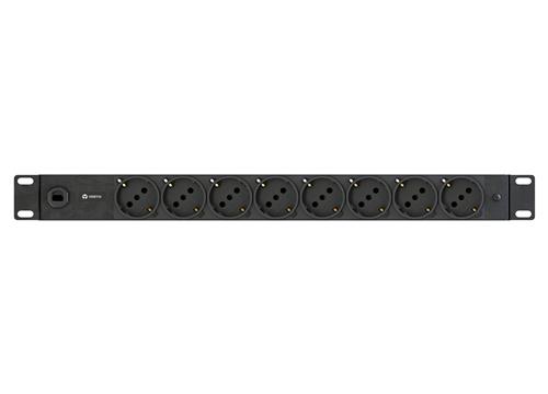 POWERGO RACK PDU BASIC 1U16A220V SCHUKO 3MSCHUKO 8BLACK