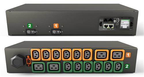 POWERIT RACK PDU MONITORED (UNIT LEVEL) EC 2U INP IEC 60309