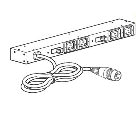 APC AP6032A unità di distribuzione dell'energia (PDU) 4 presa(e) AC 0U/1U Nero