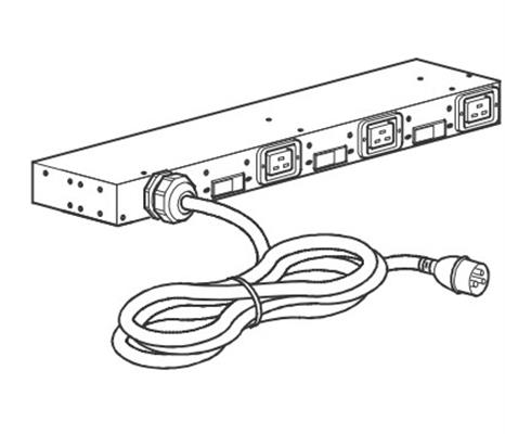 APC AP6038A unità di distribuzione dell'energia (PDU) 3 presa(e) AC 0U/1U Nero
