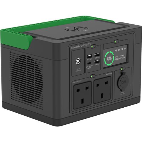SCHNEIDER OFFGRID PORTABLE PWR STATION 330 332WH LI-ION 2 UK SW