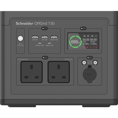 SCHNEIDER OFFGRID PORTABLE PWR STATION 730 738WH LI-ION 2 UK SW