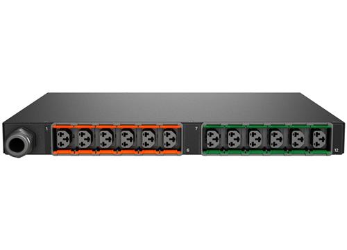 Vertiv VP59100 unità di distribuzione dell'energia (PDU) 12 presa(e) AC 1U Nero