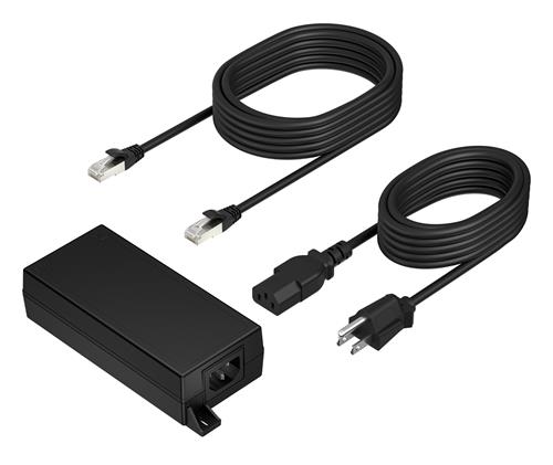 POLY POE++ 65W 2.5G ADAPTER 3.66M CAT6A CABLE AND PWR CORD