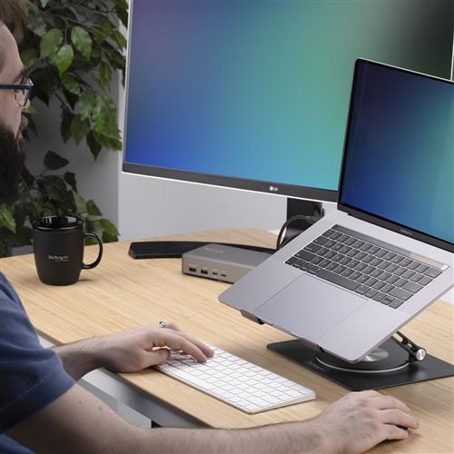 SUPPORTO PER PC PORTATILE RIALZO LAPTOP GIREVOLE A 360 GR