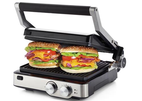 BISTECCHIERA DA TAVOLO 2000W GRIGLIE REMOVIBILI 5LIVELLI COTT