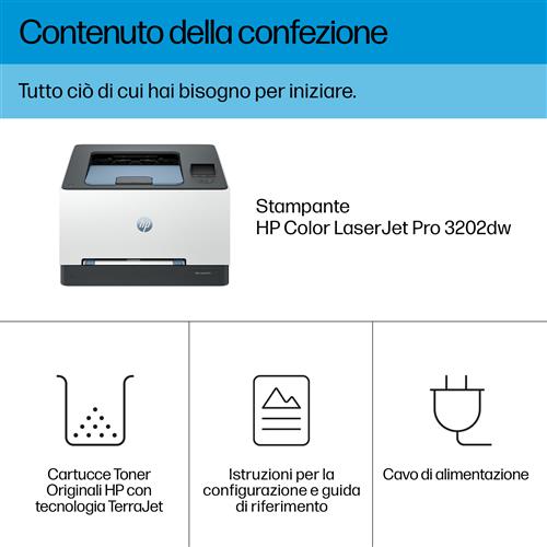 COLOR LASERJET PRO 3202DW 25 PPM PRINT ONLY DUPLEX A4 1200 X