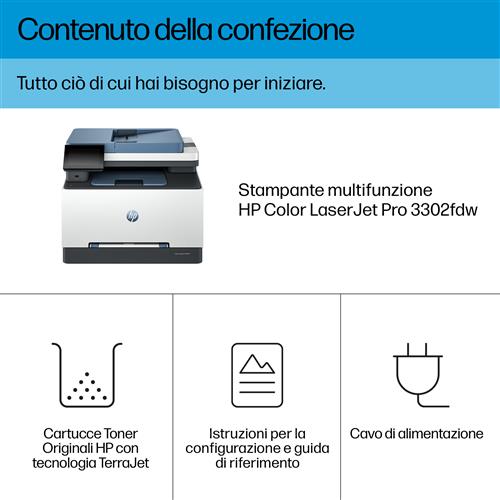 COLOR LASERJET PRO MFP 3302FDW SCATOLA APERTA E DANNEGGIATA