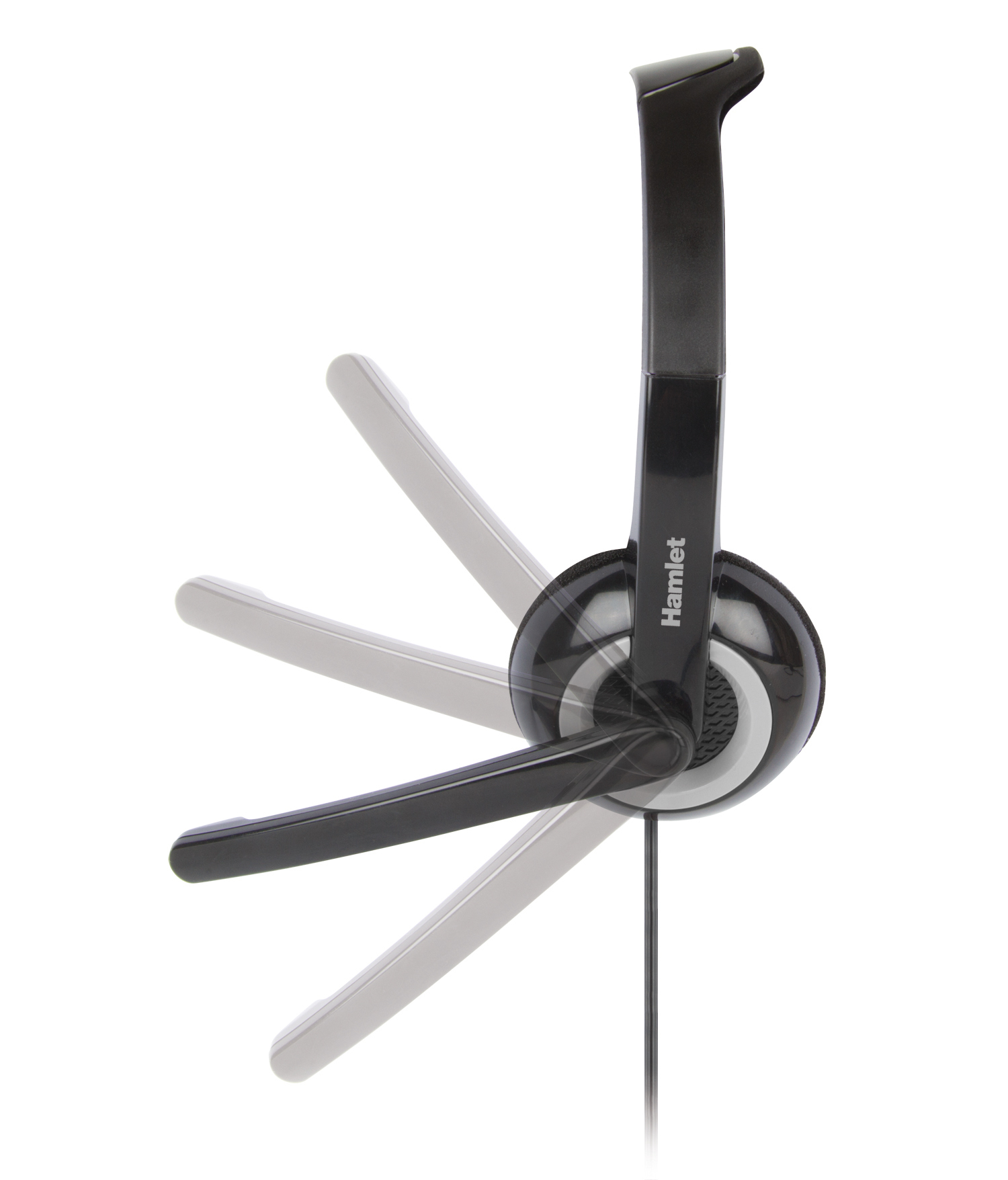 Hamlet Smart Auricolare Cablato A Padiglione Ufficio Nero, Argento