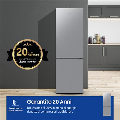 FRIGO COMBI 344LT H185 NF INOX E