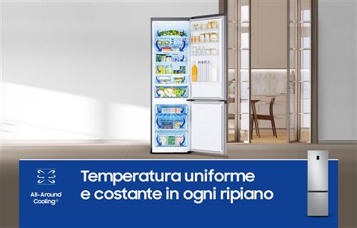 FRIGO COMBI 390LT H203 NF INOX C DISPLAY WIFI