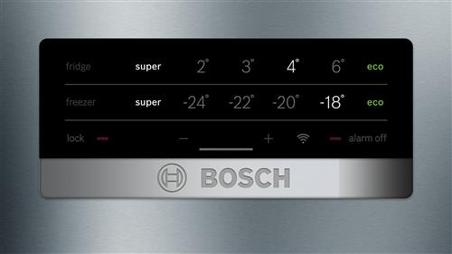 Bosch Serie 4 KGN49XLEA Frigorifero Combinato da libera installazione 203 x 70 cm Metal look Classe E