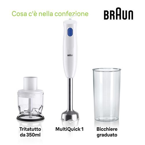 FRULL IMM 450W BICCHIERE IN PLASTICA DA 600ML GAMBO ACCIAIO