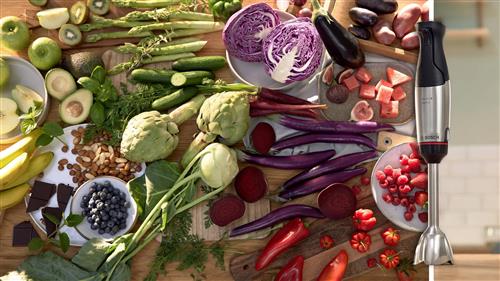 Bosch Serie 6 MSM6M610 Frullatore a immersione ErgoMaster 1000 W Inox