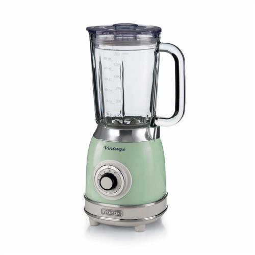 FRULLATORE VINTAGE VETRO 1000W 4 LAME 15LT VERDE