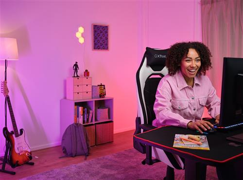 GAMING GXT 714W RUYA SEDIA DA GAMING COMODA  -  BIANCO