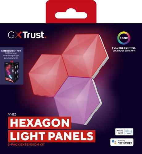 GXT903 VYBZ LED HEXAGON PANELS 3-PACK
