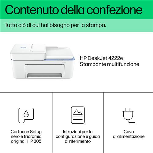HP DESKJET 4222E AIO PRINTER .