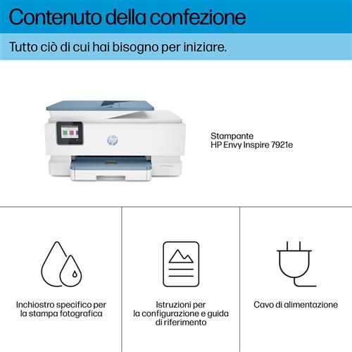 HP ENVY INSPIRE 7921E AIO EMEA SURF BLUE PRINTER