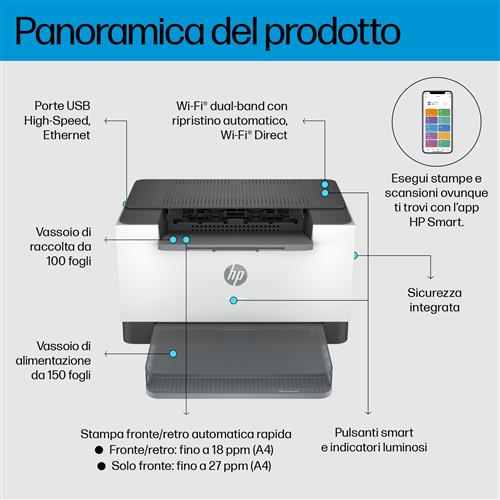 HP LASERJET SFP M207DW 27 PPM DUPLEX WIFI A4 UP TO 600 X 600 D