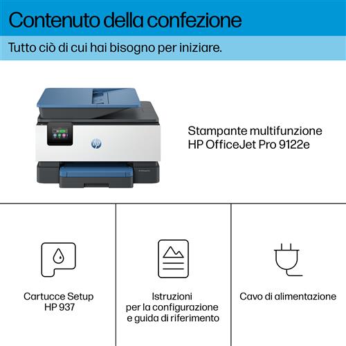 HP OFFICEJET PRO 9122E AIO 22PPM 21CPM 8IPM 2.7IN 1200X1200