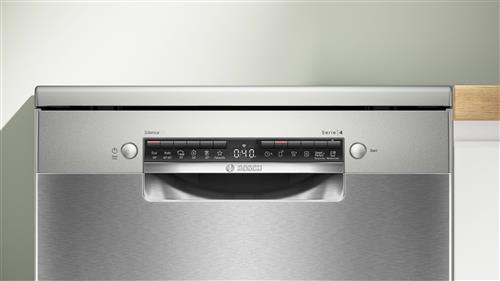 Bosch Serie 4 SMS4HMI07E Lavastoviglie da libera installazione 14 coperti Acciaio spazzolato anti-impronta Classe D