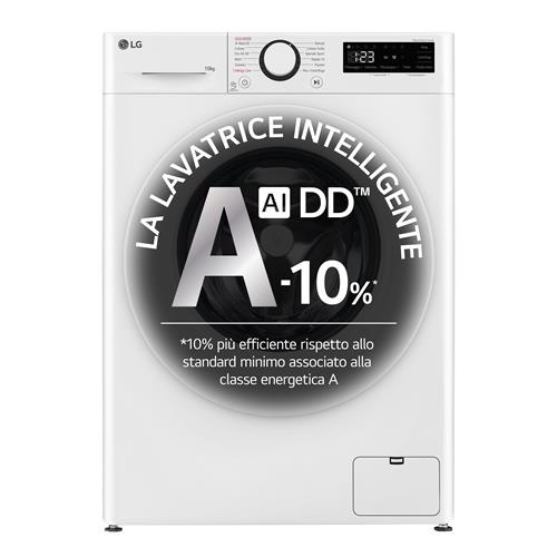 LAVATRICE CF 10KG 1400G A-10 INV VAP OBLOBIANCO
