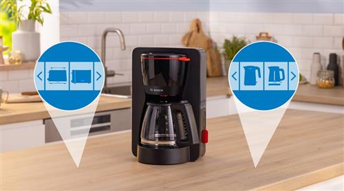 Bosch TKA3M133 Macchina da caffè americana MyMoment Nero