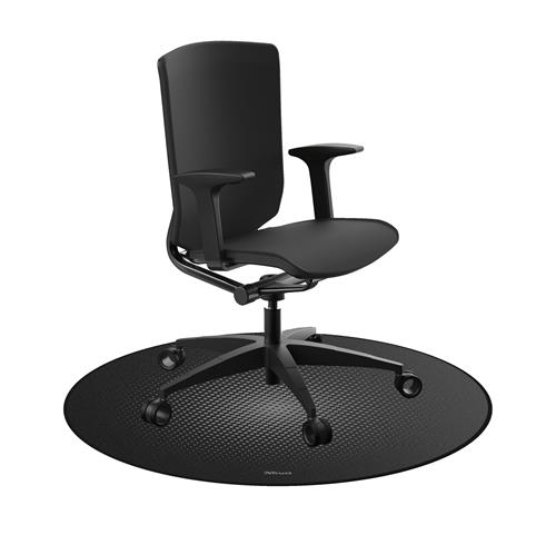 MIKA TAPPETINO TONDO PER PAVIMENTO - NERO