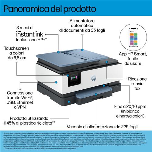 OFFICEJET PRO 8135E MFP 20/10PPM PRNT/SCAN/CPY