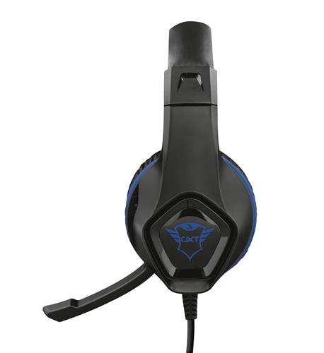Trust GXT 404B Rana Auricolare Cablato A Padiglione Gaming Nero, Blu