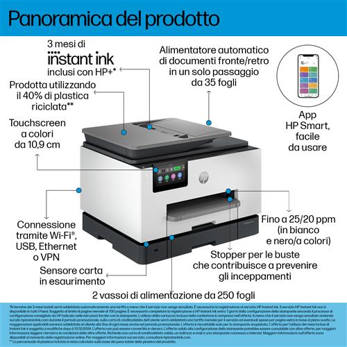 OFFICEJET PRO 9135E MFP 25/20PPM PRNT/SCAN/CPY